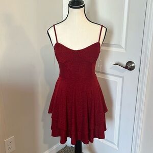 Lily Rose adorable red dress